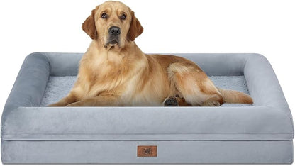 Orthopedic Washable Large Dog Bed: Large Dog Bed Bolster Waterproof