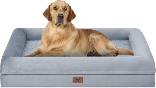 Orthopedic Washable Large Dog Bed: Large Dog Bed Bolster Waterproof