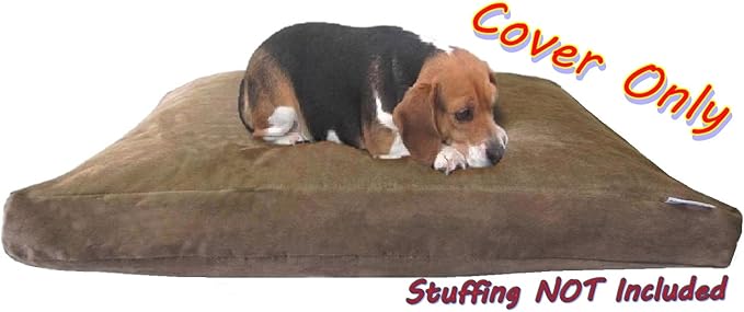 Dogbed4less External Pet Bed Cover with Zipper Liner for Medium Large Dog 37"X27"x4" ML,