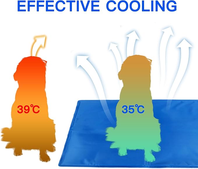 Dog Cooling Mat Gel: Large Cooling Pad for Dog (31.8" x 37.7"
