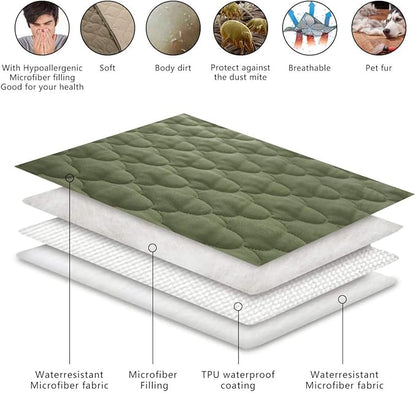 SPXTEX Dog Bed Cover Washable Pee Pads Dog Blankets for Puppy Large Dog Cat 1 Piece（68"x82",Amy