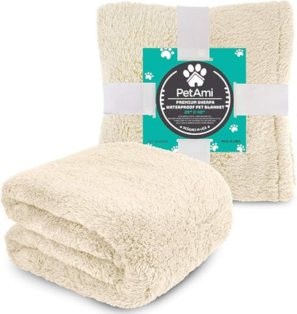 PetAmi Fluffy Waterproof Dog Blanket for Small Medium Dogs 29x40)