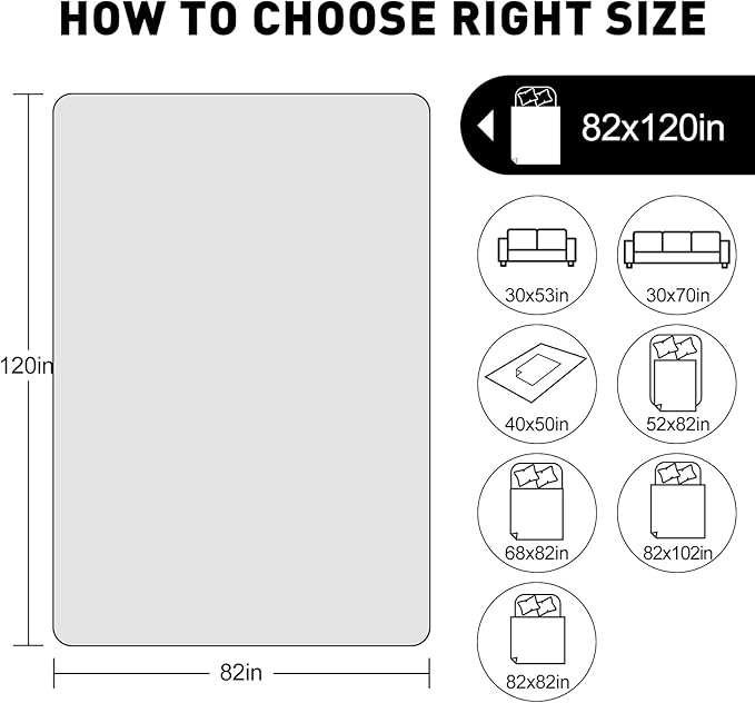 SYSLOON Waterproof Dog Bed Cover Sofa,Car,82"x120",Khaki