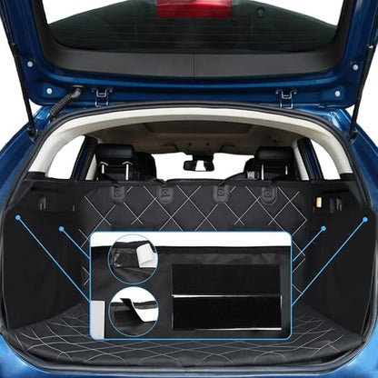 RBSC Home Dog Car Back Seat Cover 40 Inches Waterproof Cargo Liner for Dogs Heavy Duty and Nonslip Cargo Cover for Trucks
