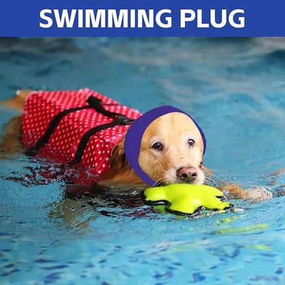 Dog Ear Covers for Bath 3Pcs Upgrade Anti-Slip Swim Cap Plugs Shower Caps Rain Hat for Bathing Rainy Days Swimming – Ear Protectors for Small Medium Large Dogs Puppies Cats (Small