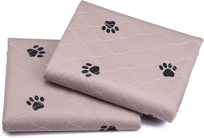 SincoPet Washable Dog Pee Pads with Puppy Grooming Gloves 36x72 In(Pack 2)