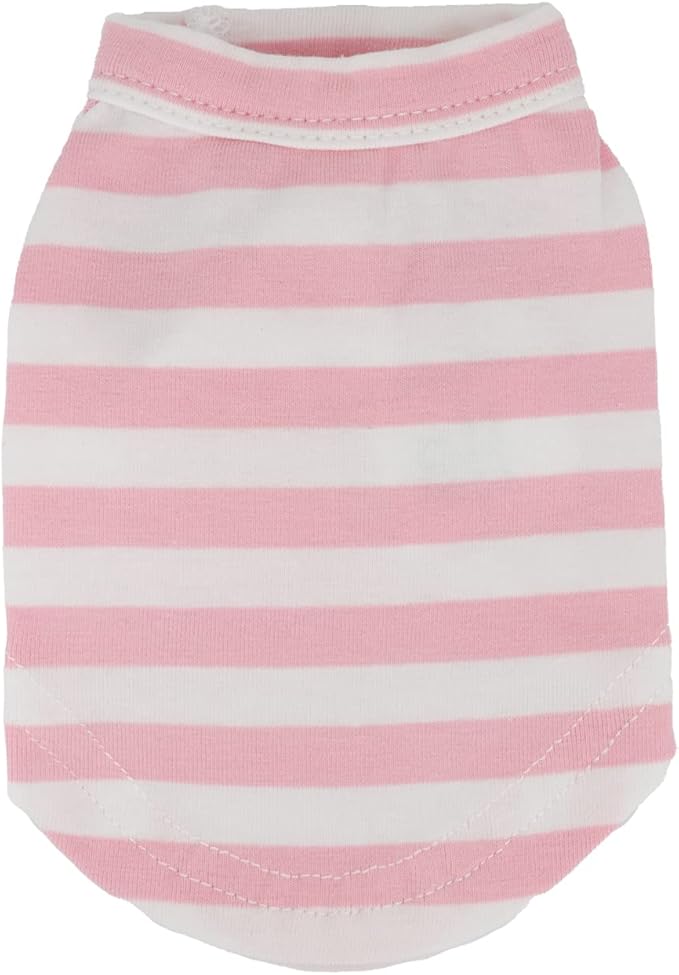 LOPHIPETS 100% Breathable Cotton Striped Dog Tee Shirt