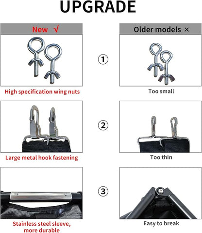 Max Loading 250lbs Large Dog Stretcher with Noiseless Wheels 45x22 Inch