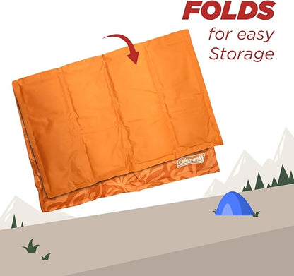 Coleman Small Coral Botanical Pattern Reversible Cooling Mat 18” x 24”