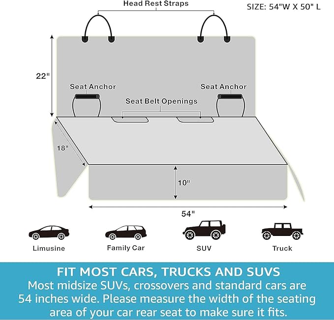 Lassie Dog Seat Covers for Cars Back Seat