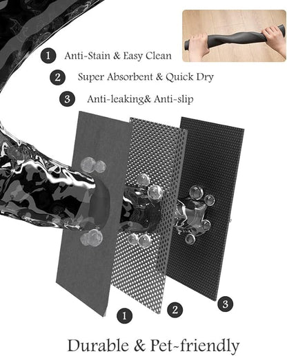 Pet Feeding Mat-Absorbent Dog Mat for Food and