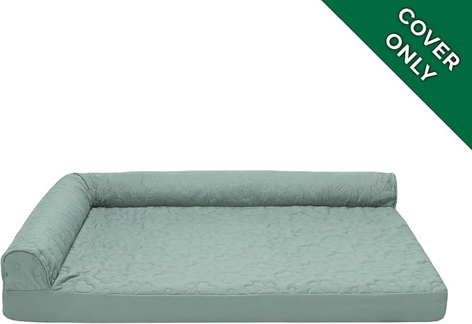 Furhaven Replacement Dog Bed Cover Pinsonic Quilted Paw L Shaped Chaise