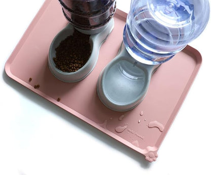 Hoki Found Large Silicone Pet Food Mats Tray