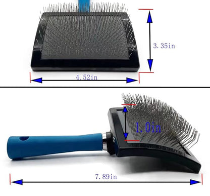 Dog Slicker Brush - Large Grooming Brushes for Dogs - Professional Groomer Supplies for Long Hair Pet - Slicker Brush For Goldendoodles-Easy To Use - Comfortable - Removes Long and Loose Hair