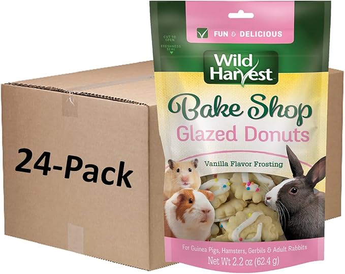 Wild Harvest Food and Unique Edible Treats for Guinea Pigs, Hamsters, Gerbils, and Adult Rabbits 24 Count