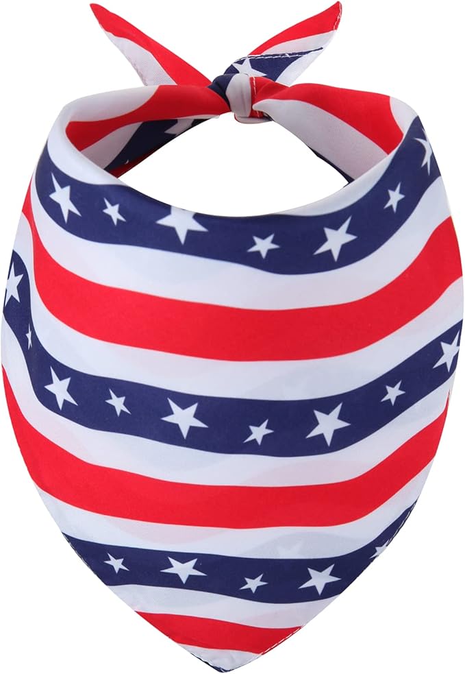 Fourth of July Dog Bandana XLarge- 1PCS