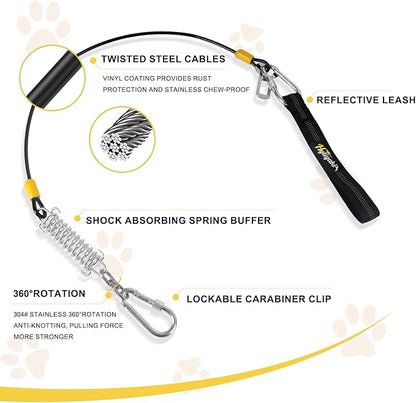 Dog Seat Belt Harness for Car 5-in-1 Coated (2 Pack 16 inch/40