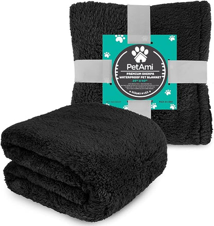 PetAmi Fluffy Waterproof Dog Blanket for Small Medium Dogs 29x40)