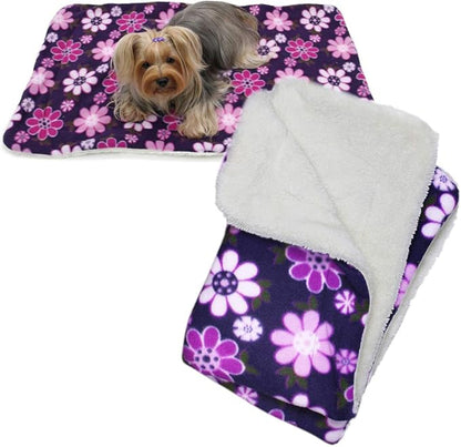 Klippo Dog/Puppy Soft Fleece & Ultra-Plush Blanket ONE Size (Midnight Garden)