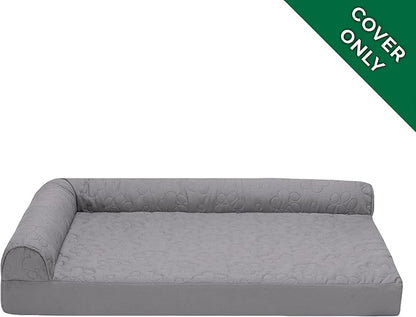 Furhaven Replacement Dog Bed Cover Pinsonic Quilted Paw L Shaped Chaise