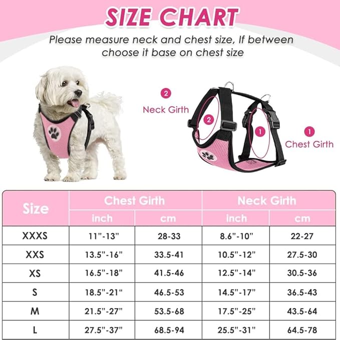 Lukovee Dog Seat Belt for Car, Adjustable Dog Car Harness for Large Medium Small Dogs, Soft Padded & Breathable Mesh Dog Seatbelt with Car Strap and Carabiner(Pink Double Clip,Medium)