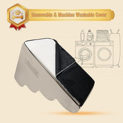 PAWSCART Dog Stairs for Small Dogs 19.6” H 30D Material 4-Step Dog