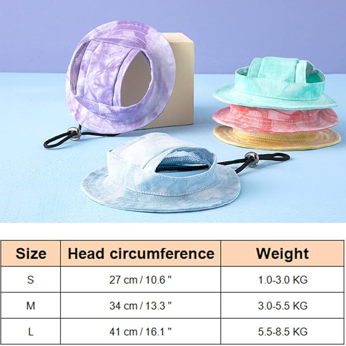 Dog Princess Hat Round Brim