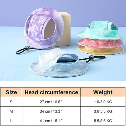 Dog Princess Hat Round Brim