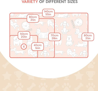 Misoko&Co Champion's Choice Reusable Dog Training Pads Super Absorbent Pet Pee Pads Dog Play Mat Fast Drying Anti Slip Washable Puppy Pads (31.5 x 55.12 in (1pcs)