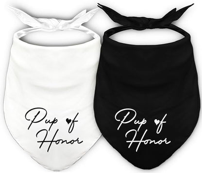 Pup of Honor Dog Bandanas 2 Packs,