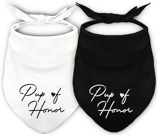 Pup of Honor Dog Bandanas 2 Packs,