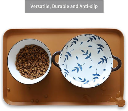 Hoki Found Silicone Pet Food Mats Tray