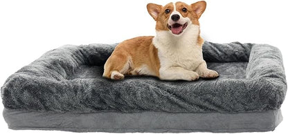 PatLoom Plush Dog Crate Bed (40in)