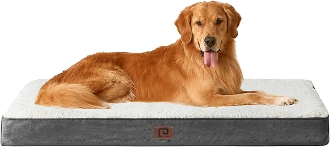 EHEYCIGA Orthopedic Dog Beds for Large Dogs with Removable Washable Cover 36x27