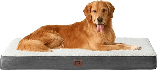EHEYCIGA Orthopedic Dog Beds for Large Dogs with Removable Washable Cover 36x27