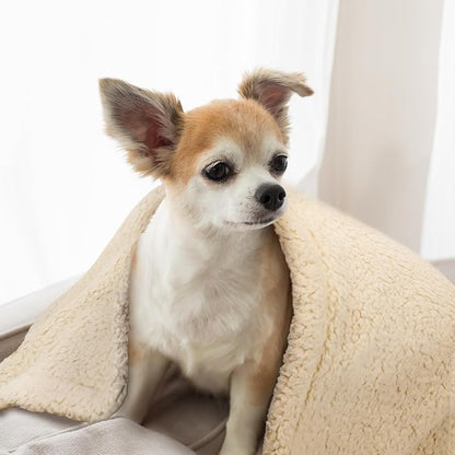 furrybaby Dog Blanket Soft Dog Blankets for Large Dogs Puppy Essentials Washable Sherpa Fleece Cat Blanket 32x40 Inches for Bed Furniture Couch Sofa (Medium