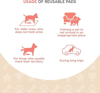 Misoko&Co Champion's Choice Reusable Dog Training Pads Super Absorbent Pet Pee Pads Dog Play Mat Fast Drying Anti Slip Washable Puppy Pads (31.5 x 55.12 in (1pcs)
