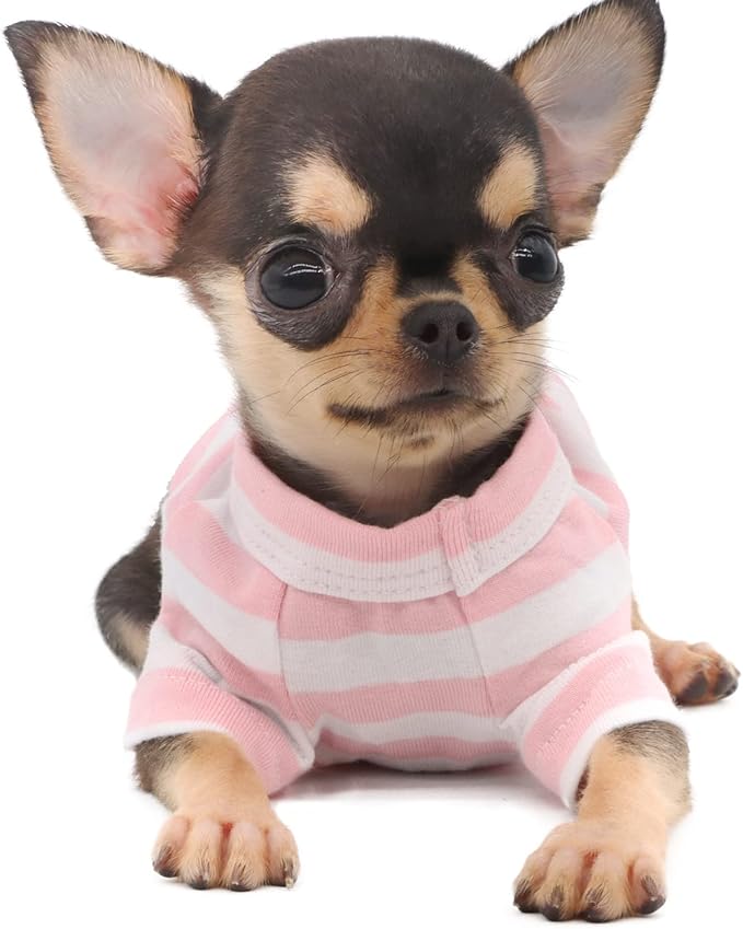 LOPHIPETS 100% Breathable Cotton Striped Dog Tee Shirt