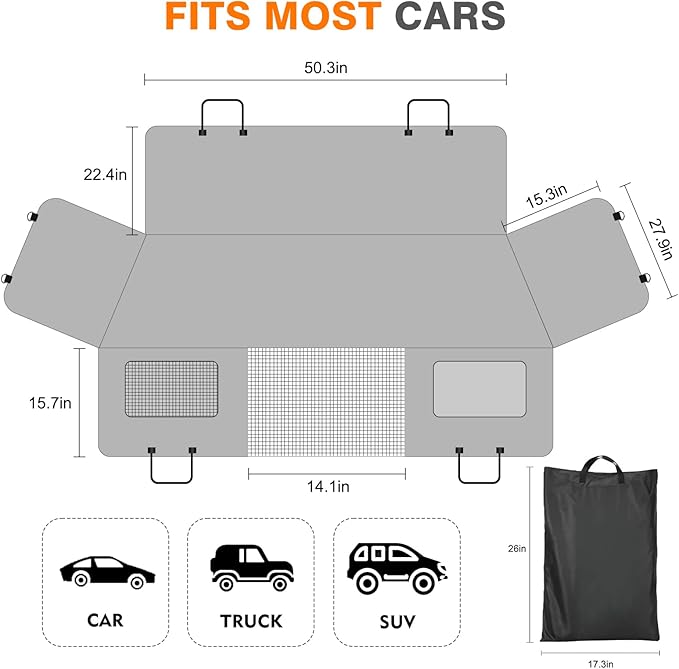 Back Seat Extender for Dogs