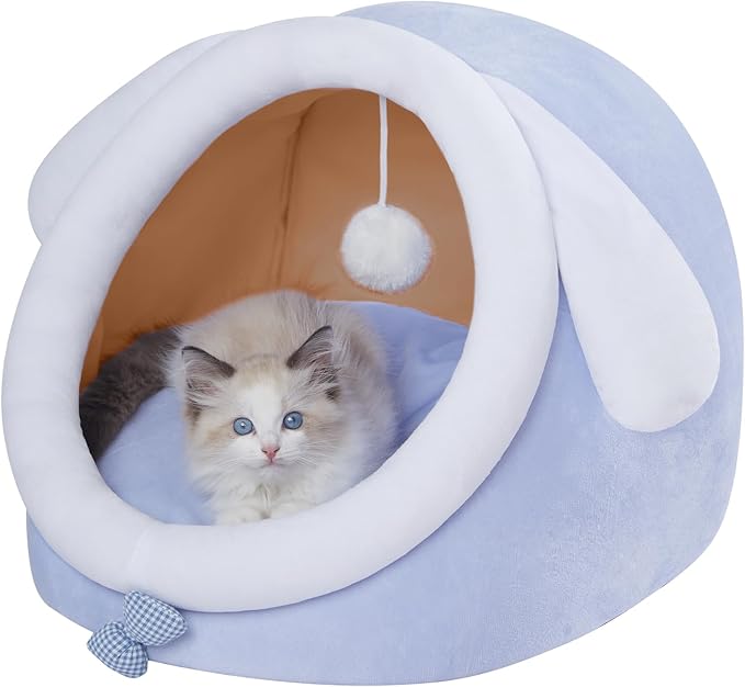 Jiupety Cat Bed for Indoor Cats 16 Lbs