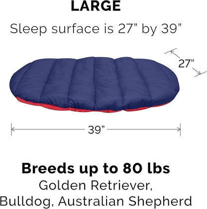 Furhaven Outdoor Travel Dog Bed for Large/Medium Dogs w/ Carry Bag