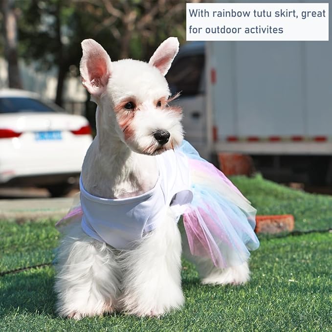 ANIAC White Dog Dress