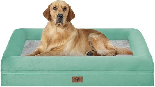 Orthopedic Washable Large Dog Bed: Large Dog Bed Bolster Waterproof