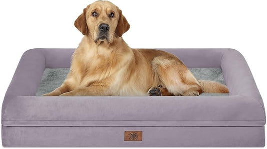 Orthopedic Washable Large Dog Bed: Large Dog Bed Bolster Waterproof
