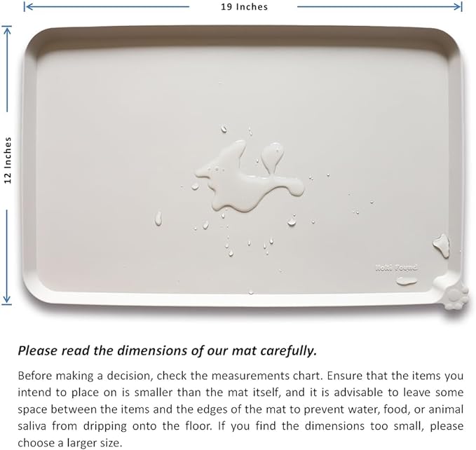 Hoki Found Silicone Pet Food Mats Tray