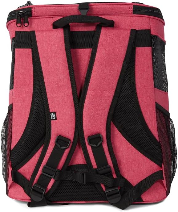 Fat Cat Backpack Carrier - Airline Approved Cat Carrier with Space Capsule Bubble for for Small Cats, Kitten - Premium Deep Rose Pink Cat Carrier Backpack for Outdoor, Travel, Hiking, Pet Supplies