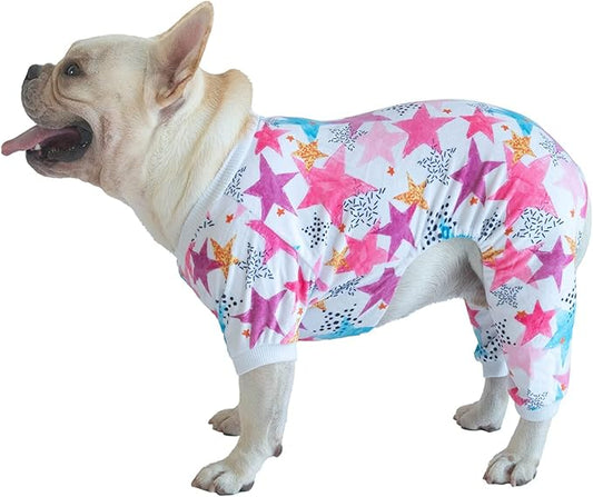 CuteBone Dog Pajamas Soft Fleece Puppy Clothes P181L Large