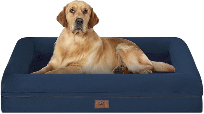 Orthopedic Washable Large Dog Bed: Large Dog Bed Bolster Waterproof