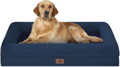 Orthopedic Washable Large Dog Bed: Large Dog Bed Bolster Waterproof
