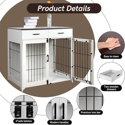 Snowtaros Dog Crate Furniture 36.6 Inch